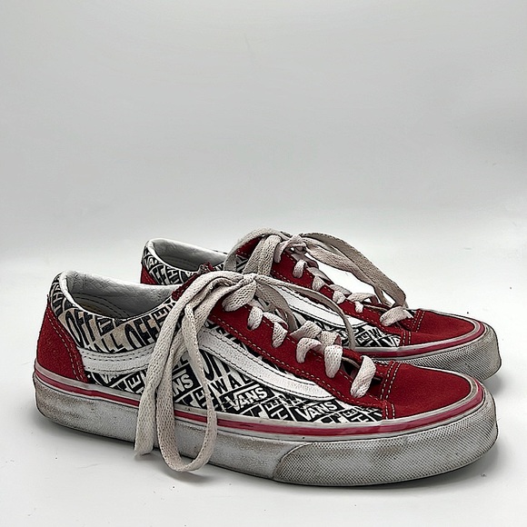 Vans Shoes - Vans red white laces size 6 womens